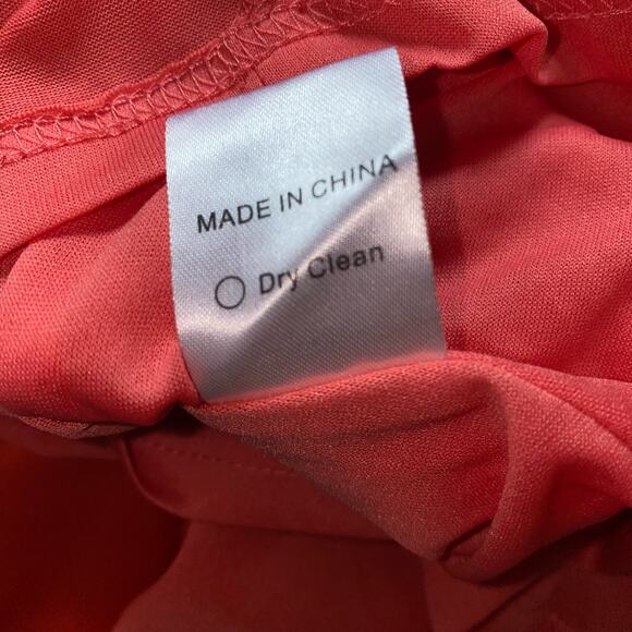 Gibson Latimer Sleeveless Fit & Flare Split Neck Mini Dress Orange Size Small - Picture 7 of 7